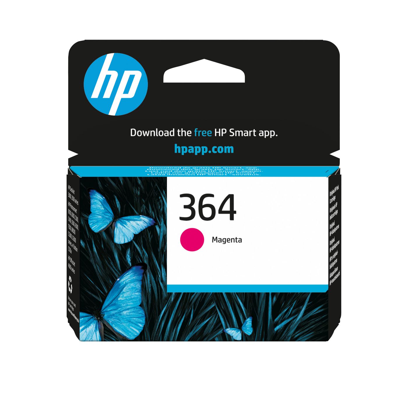 HP 364 Magenta Tintenpatrone (Original) – 300 Seiten – für HP DeskJet 3522/3524, Photosmart 5522/5524, B210c