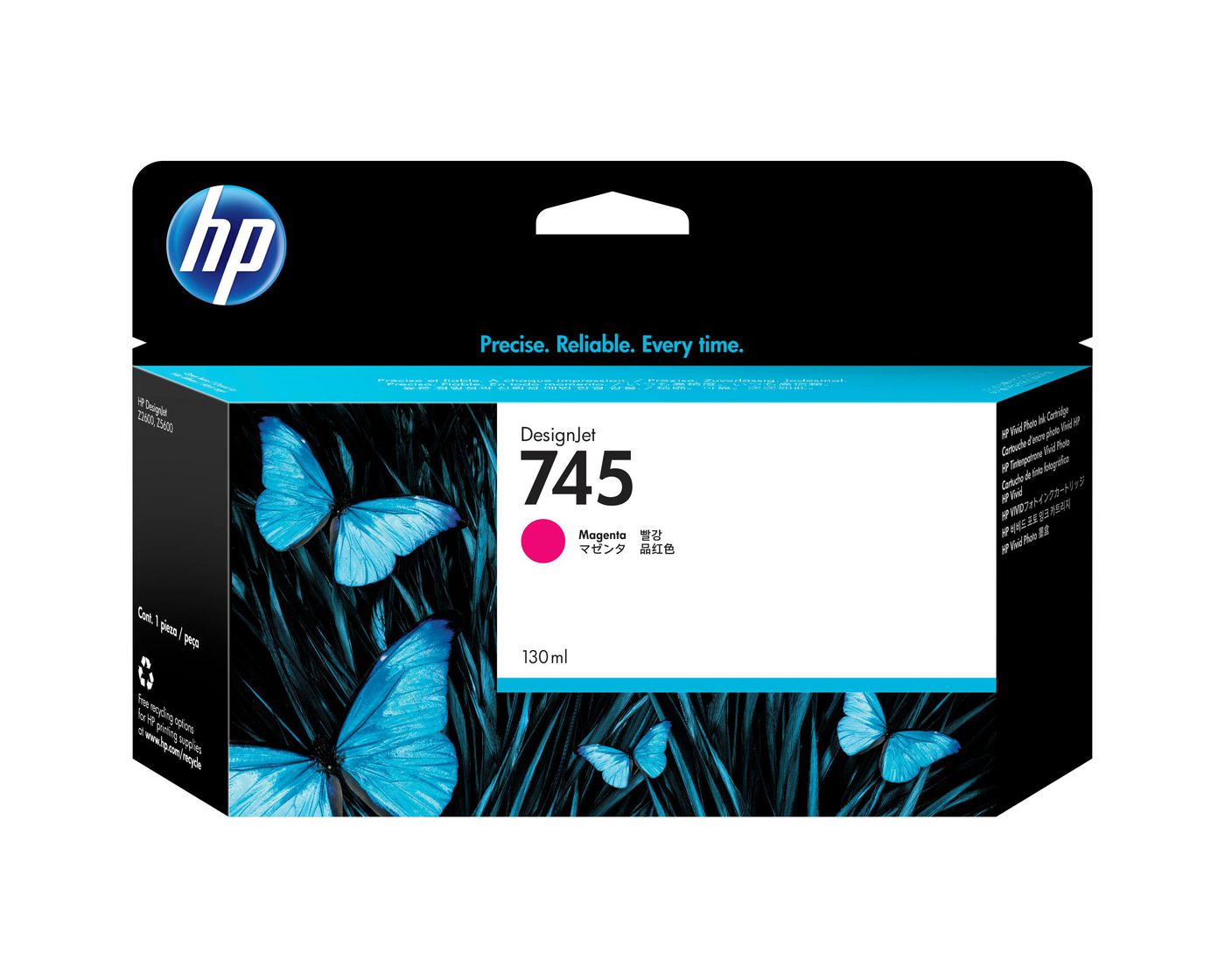 HP Tintenpatrone 745, Magenta – für HP