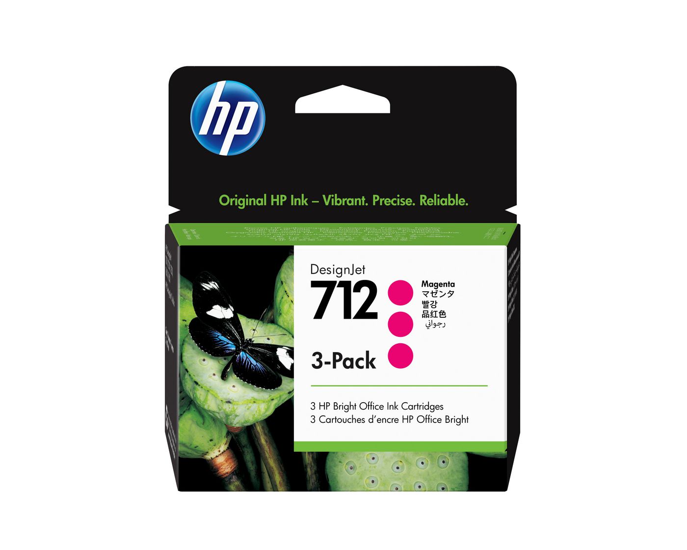 HP Tintenpatronen-Multipack 712, Magenta, 3er-Pack