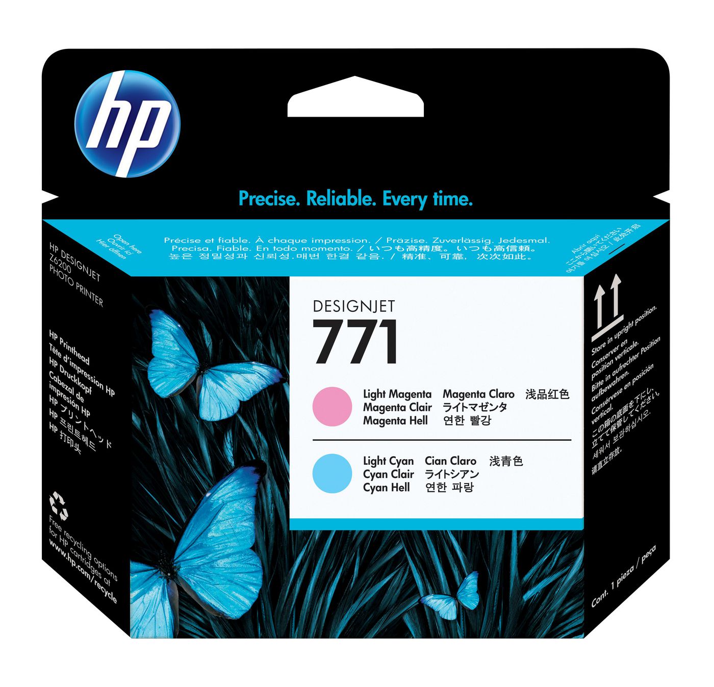 HP Value Pack Druckkopf + Tinte Nr. 771 – Mehrfarbig, 775 ml – 2er-Set