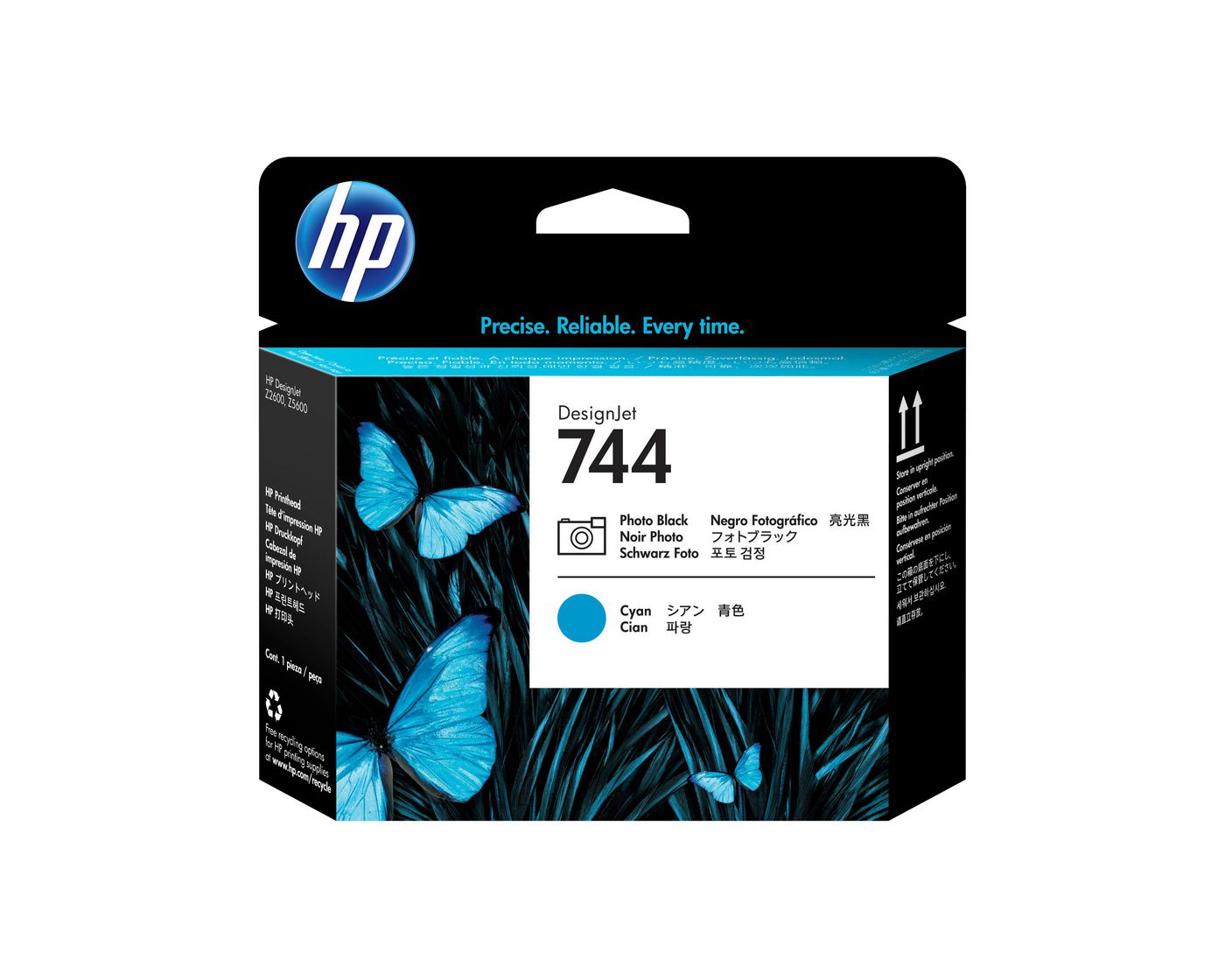 HP Druckkopf Nr. 744 (F9J86A) – Foto-Schwarz/Cyan – für HP DesignJet Z5600
