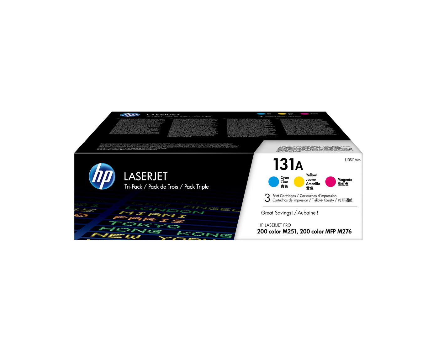 HP Toner-Multipack 131A – C/M/Y, 1800 Seiten