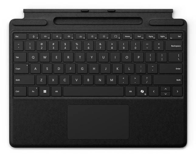 Microsoft Surface Pro Type Cover – Tastatur, US-Layout (EN), mit Touchpad, Schwarz – für Surface Pro