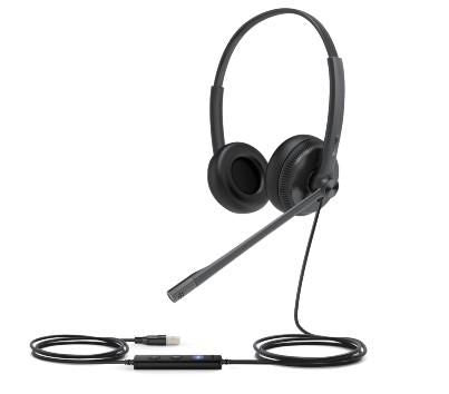 Yealink UH34 SE Office-Headset – On-Ear, Stereo, Kabel, USB-A & 3,5 mm Klinke, Schwarz