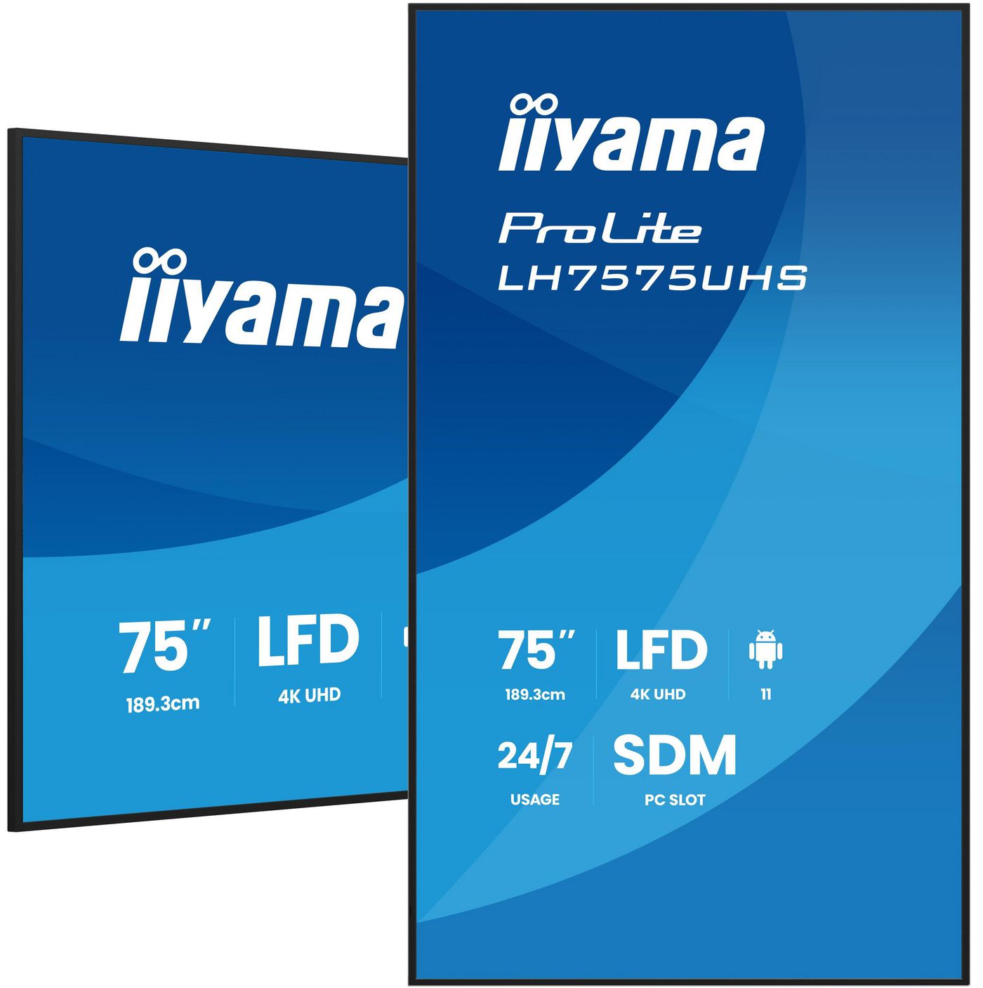 iiyama ProLite LH7575UHS-B2AG – Signage-Display, 75", Ultra HD 4K, 500 cd/m²