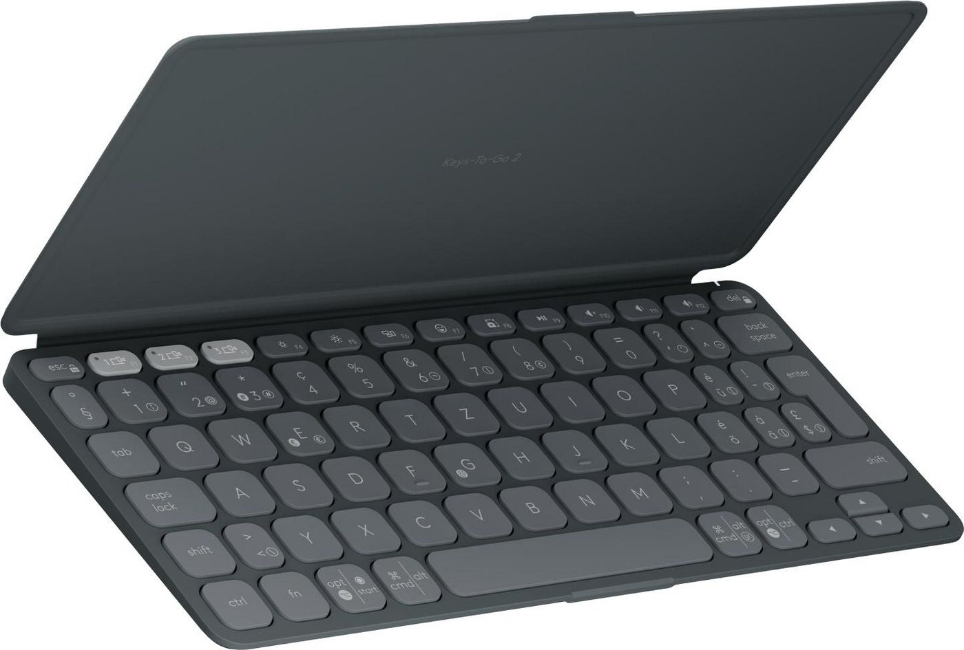 Logitech Keys-To-Go 2 – Tastatur, kabellos (Bluetooth), CH-Layout (DE-CH), Grau