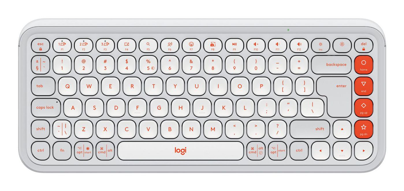 Logitech Pop Icon Keys – Tastatur, kabellos (Bluetooth), US-Layout (EN) – für Windows, macOS & Android u. a.