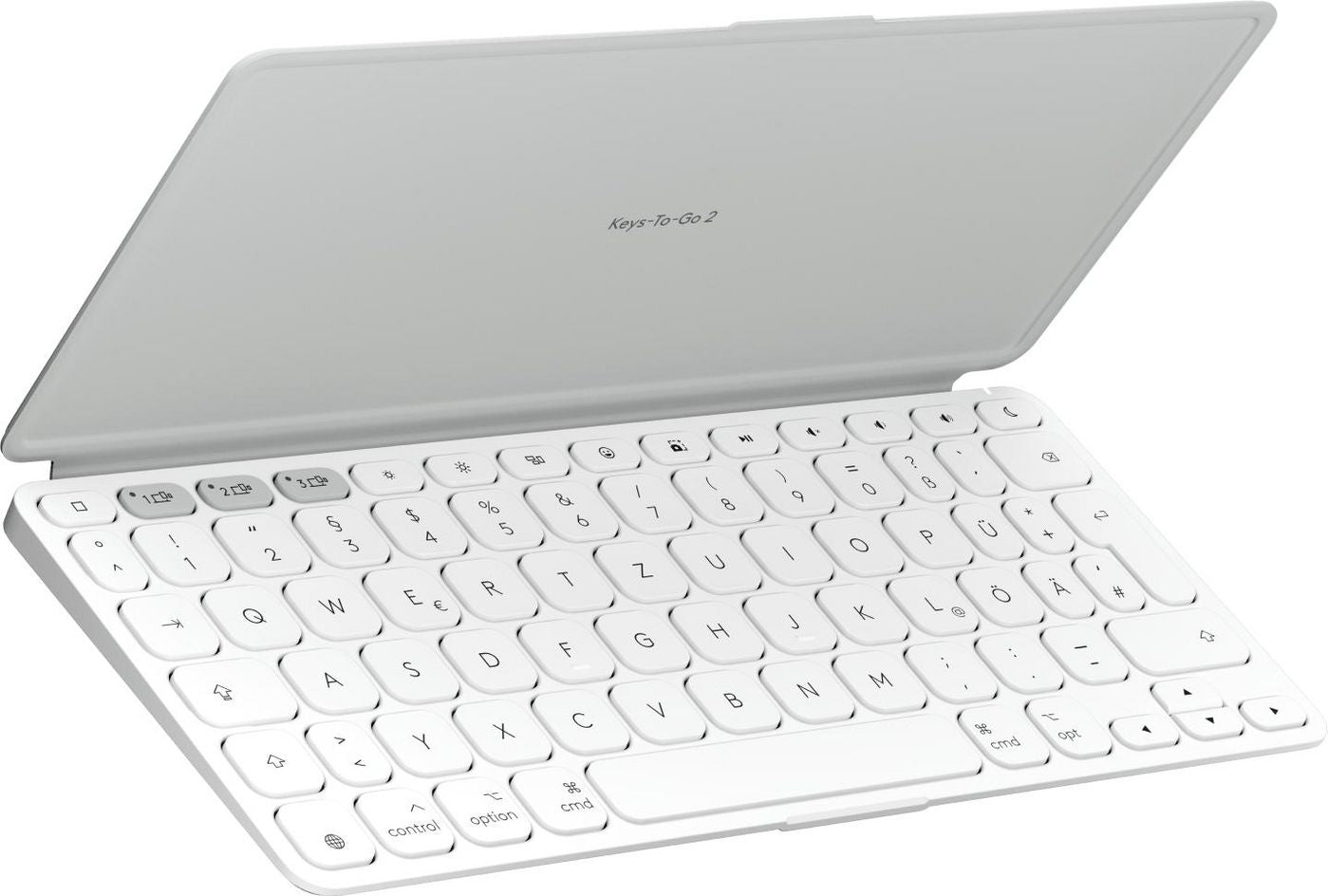 Logitech Keys-To-Go 2 – Tastatur, kabellos (Bluetooth), DE-Layout (DE), Weiss