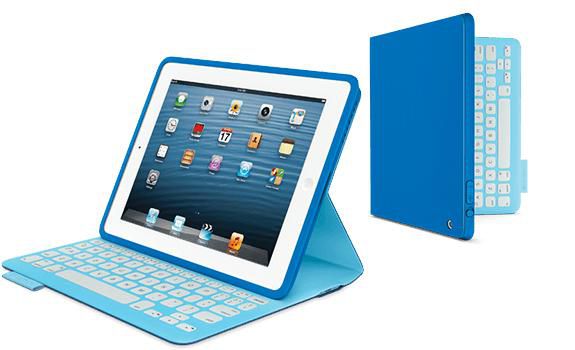 Logitech FabricSkin Tablet-Hülle für Apple iPad 2, iPad (3G & 4G) 9,7" – Blau