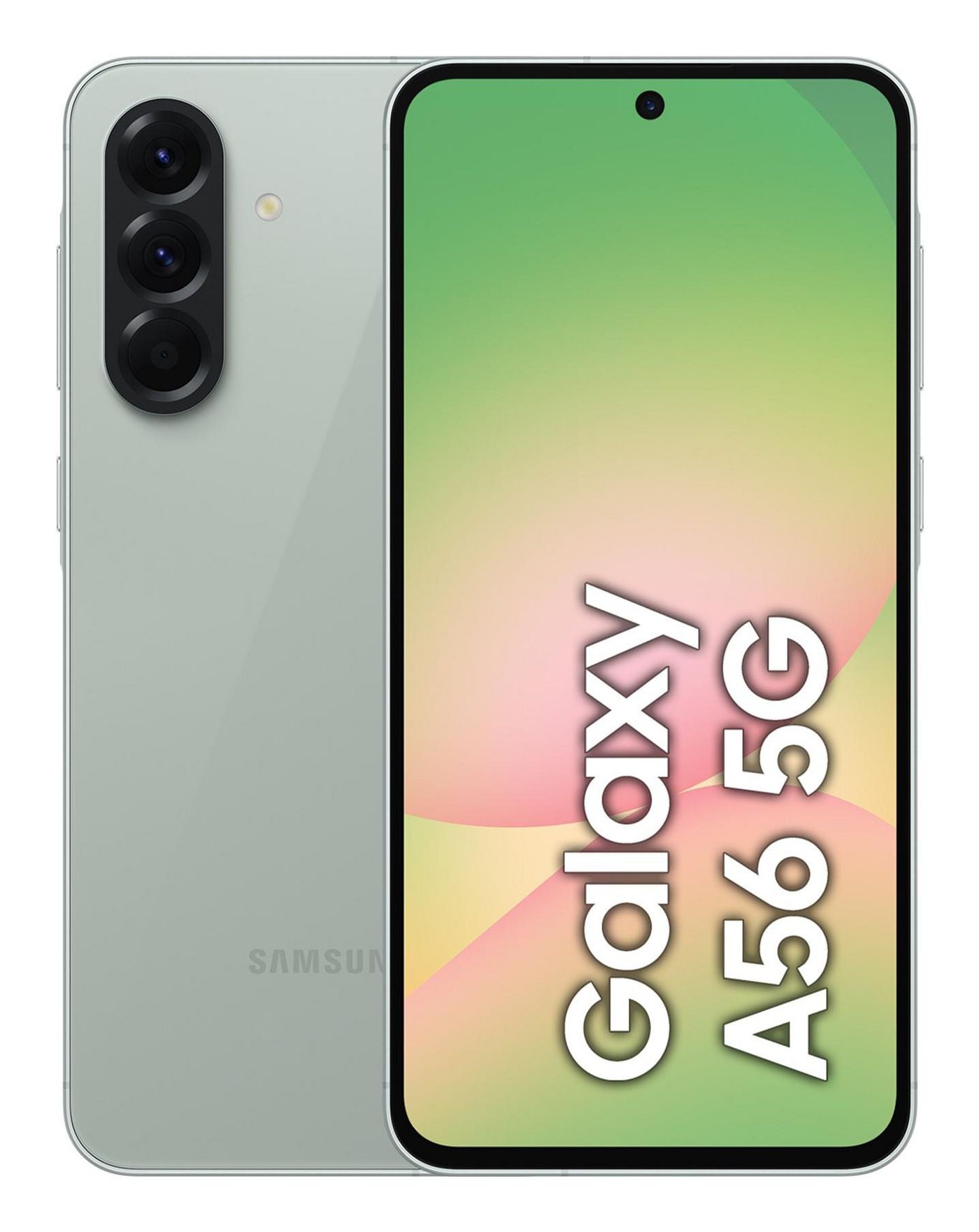 Samsung Galaxy A56 – olive, 6,7", 1080 × 2340, Android 15, 128 GB, 8 GB, Dual-SIM, 5G, IP67, NFC