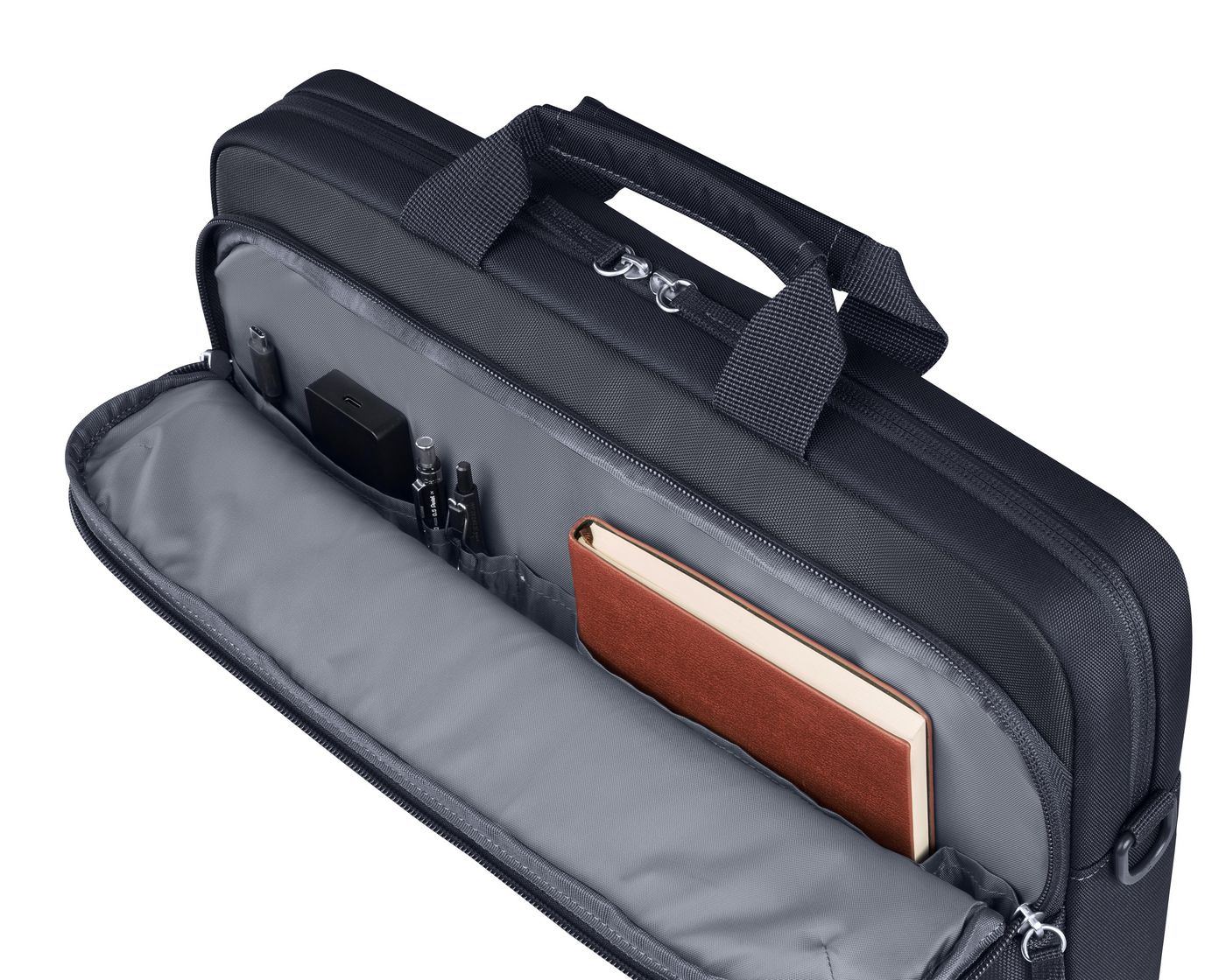 HP Notebook-Tasche für bis 14" – Wasserfest, abnehmbarer Schultergurt – Grau