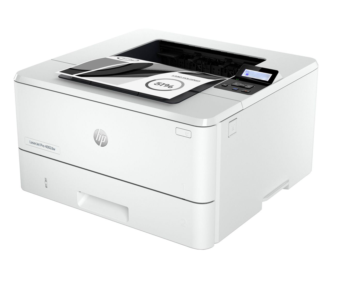 HP LaserJet Pro 4002dw – A4, S/W, Duplex, 40 S./Min., 1200 × 1200 dpi, WLAN/LAN/USB, Papier: 350 Blatt