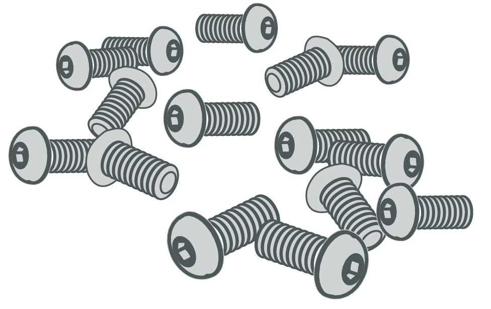 Zebra Schraube, 5er-Pack – für ZE500-Serie, P1046696-144