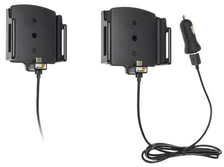 Brodit 527844 Kfz-Ladehalterung – Schraubbefestigung – für Smartphones 7,5–8,9 cm Breite – Schwarz
