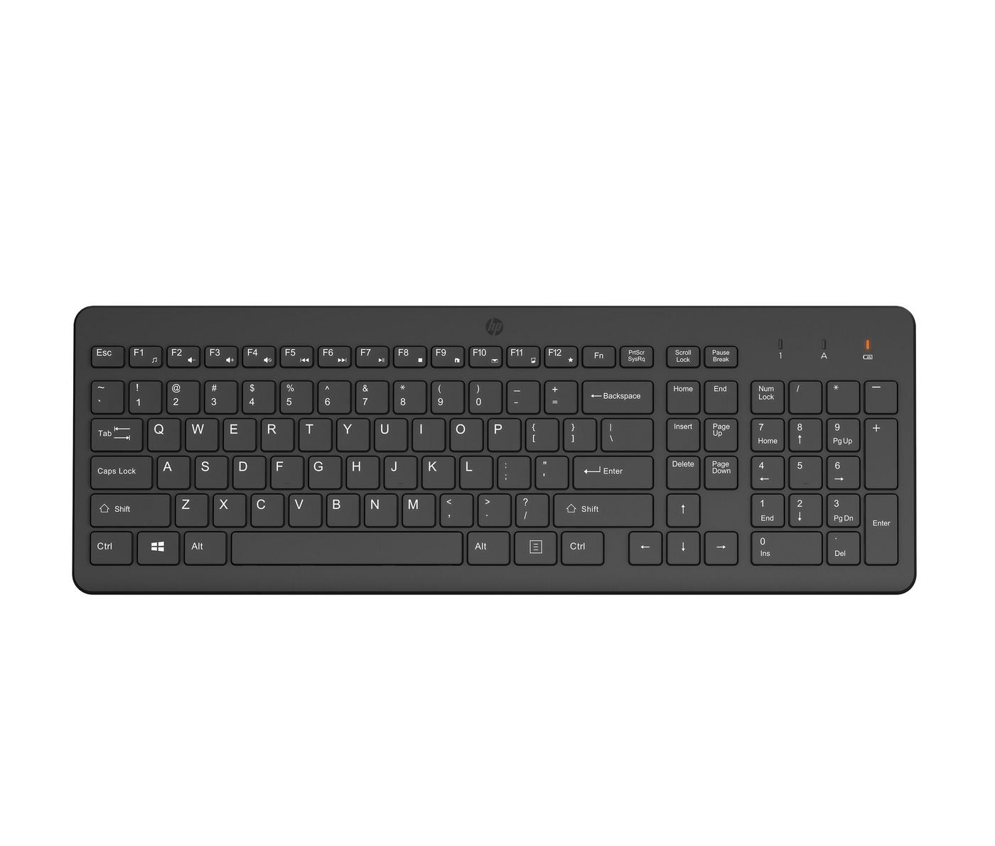 HP 220 Wireless – Tastatur – Membran – 2,4 GHz USB-A (Empfänger) – QWERTZ (CH) – Schwarz