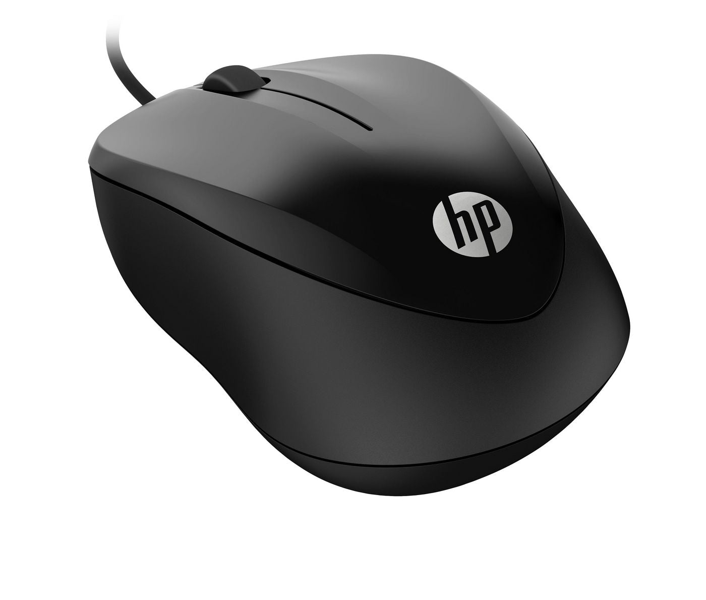 HP Mouse 1000 – Kabelgebundene Maus (USB‑A), 1200 DPI, Beidhändig, Schwarz
