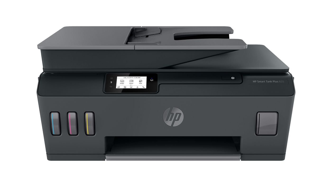 HP Smart Tank Plus 655 – Farbiges Tintenstrahl-MFP A4, 4-in-1 – USB/WLAN – Duplex, ADF – 11 S./Min. S/W, 5 S./Min. Farbe