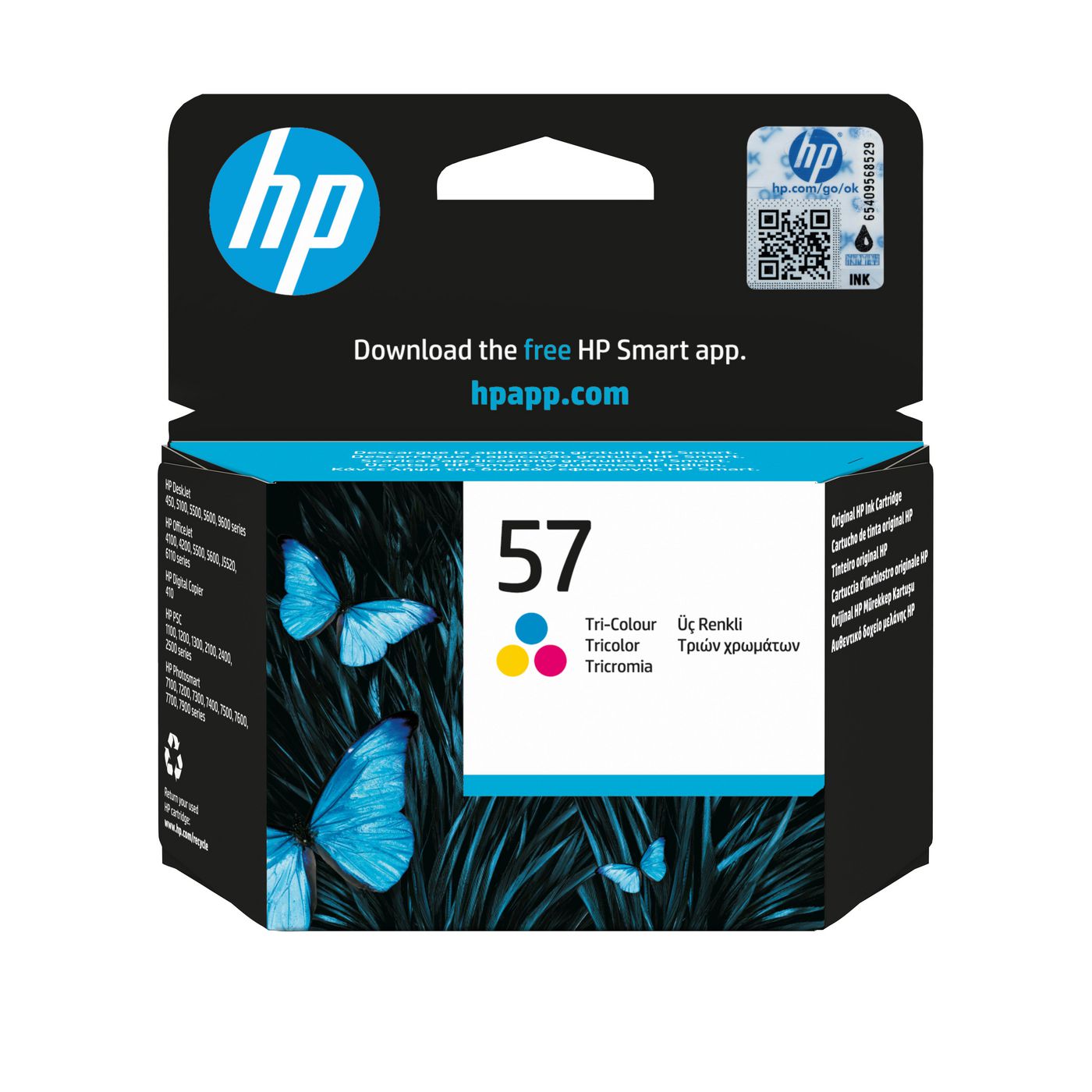HP Tintenpatrone 57, dreifarbig, original – für 57-kompatible Drucker