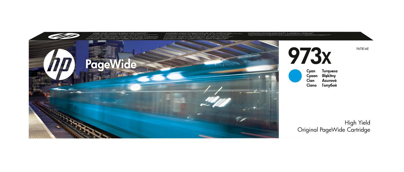 HP Tintenpatrone 973X, cyan, 7'000 Seiten – für Tintenstrahldrucker und Multifunktionsgeräte
