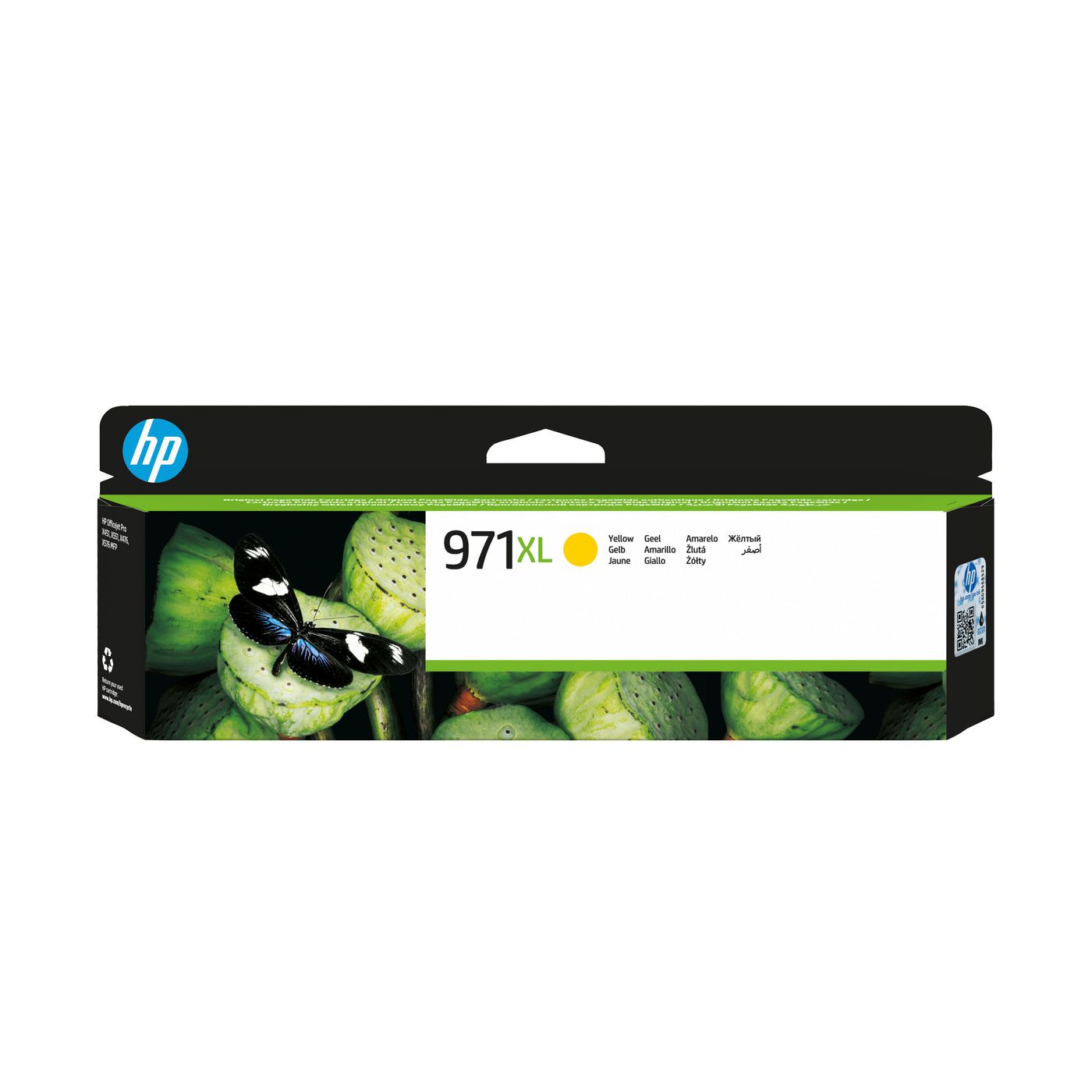 HP Tintenpatrone 971XL, Gelb, XL, 6'600 Seiten – für Tintenstrahldrucker/Multifunktionsgeräte