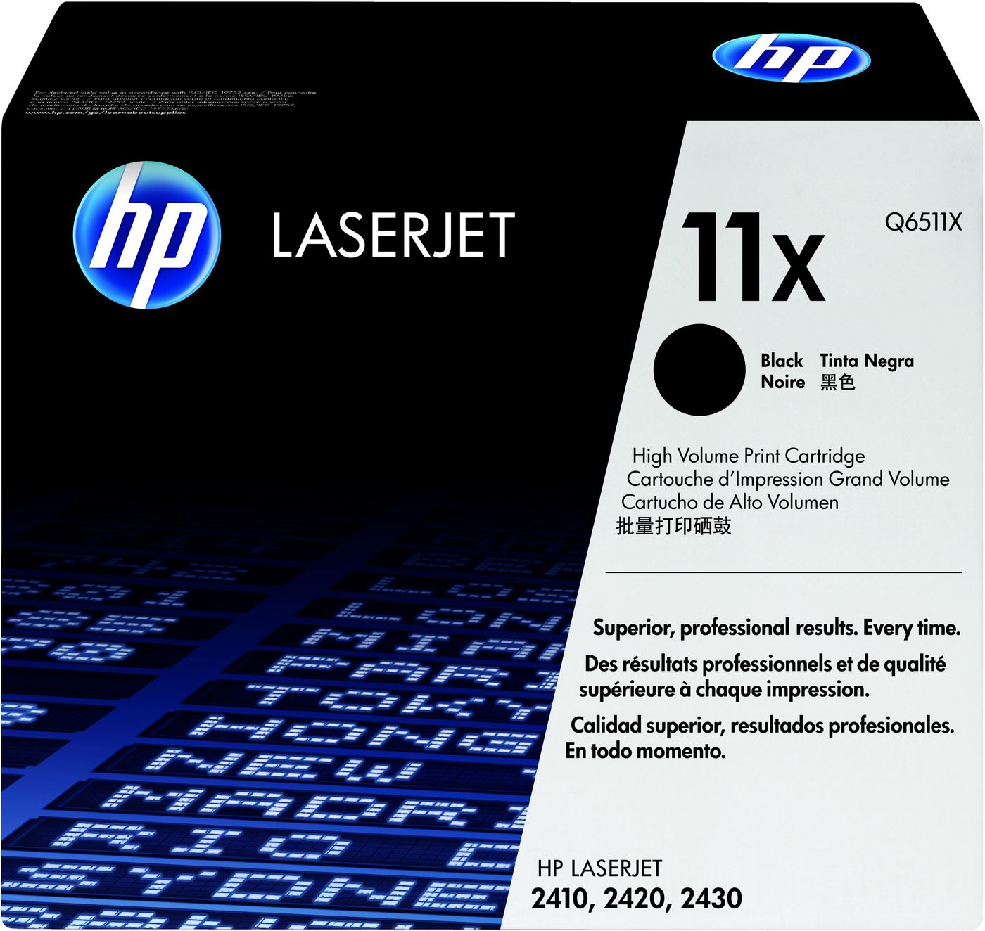 HP Toner Q6511X – Schwarz, 12'000 Seiten – für HP LaserJet 2410/2420/2430 und andere