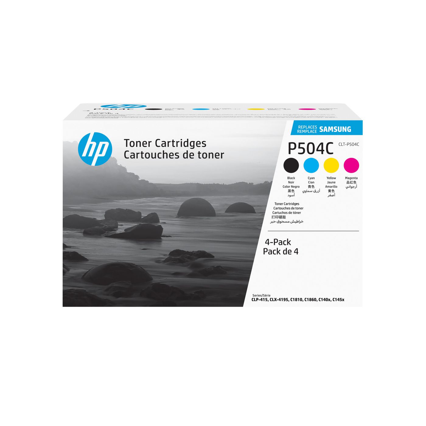HP Samsung – Toner-Multipack CLT-P504C – BK/C/M/Y, schwarz 2500, C/M/Y 1800 Seiten