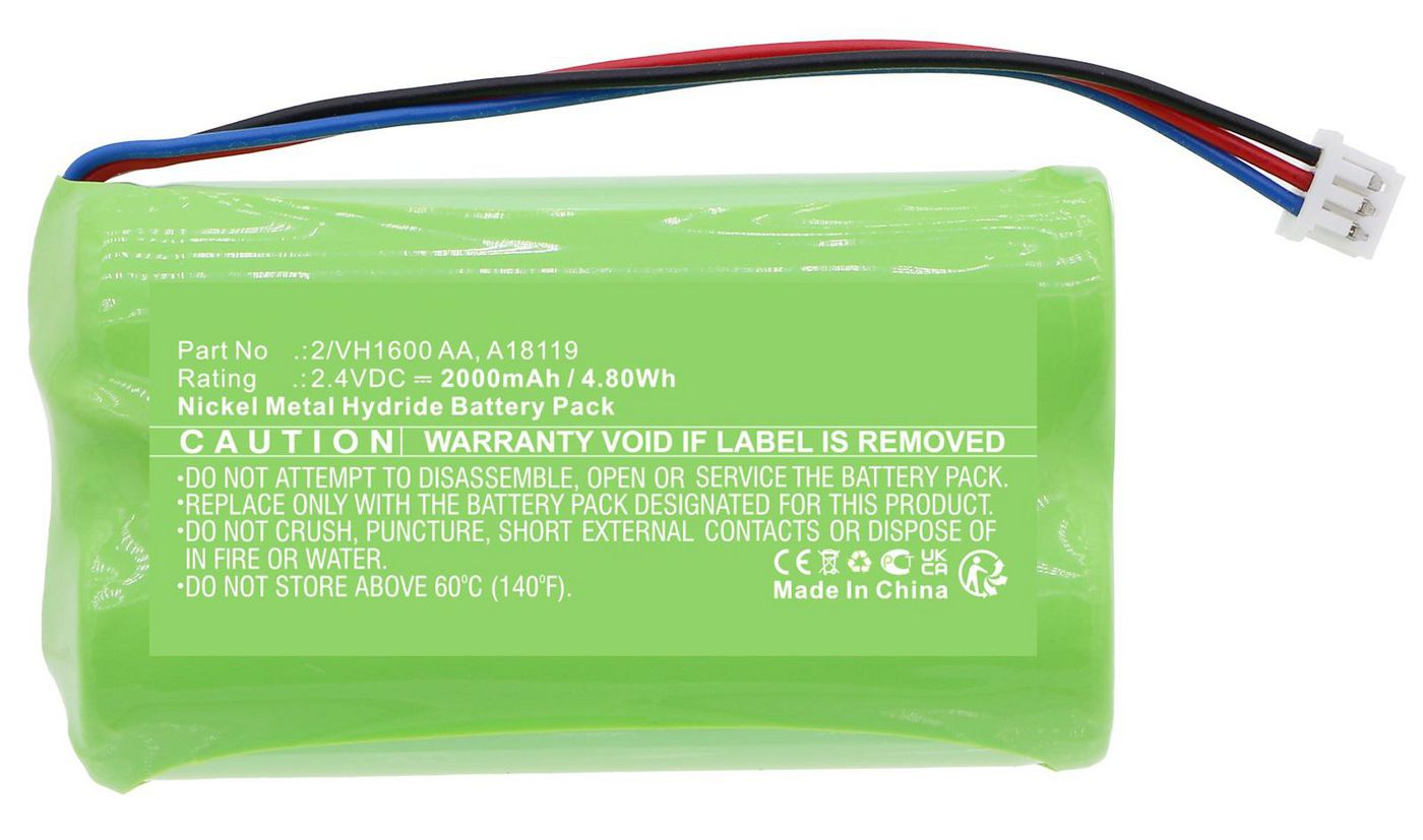 CoreParts Ersatzakku, NiMH, 2000 mAh, 2,4 V – MBXMC-BA270