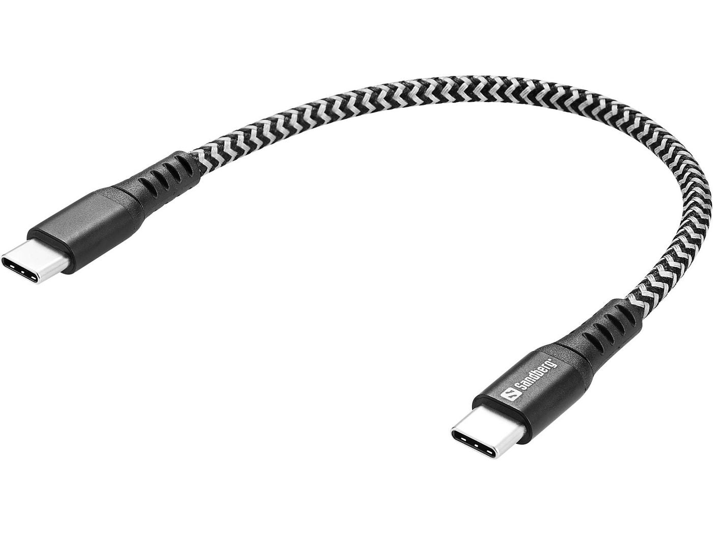 Sandberg USB-C auf USB-C Kabel – 0,2 m – PD 100 W