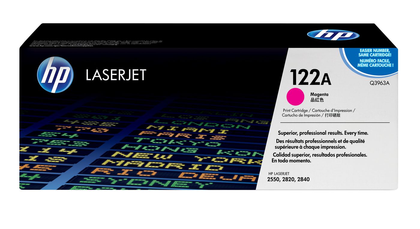 HP Toner Q3963A – magenta, 4000 Seiten – für HP Color LaserJet 2550LN/2550N/2820AIO und andere