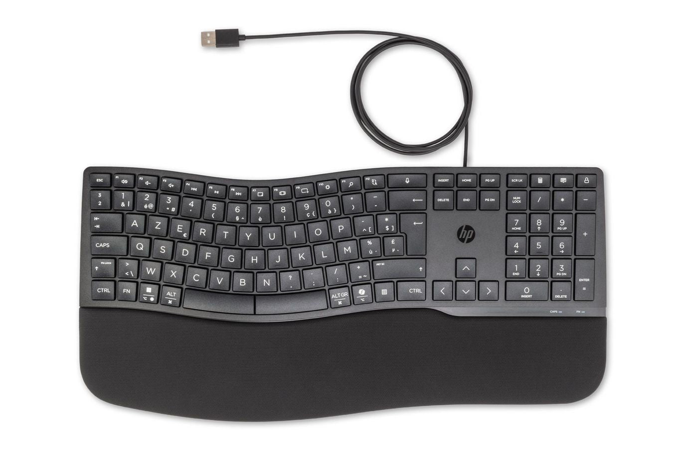 HP 480 Comfort – Tastatur – kabelgebunden – USB – AZERTY (BE) – Schwarz