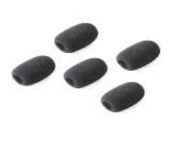 Zebra Mikrofon-Windschutz – für HS3000 – Schwarz – 5er-Pack