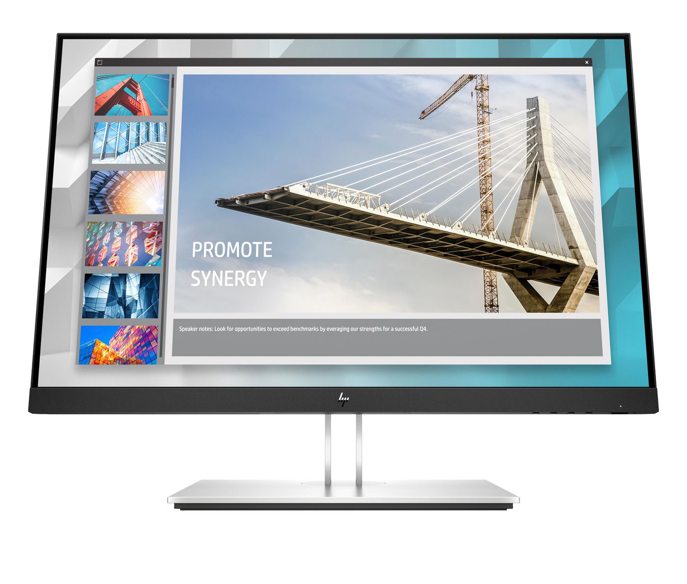 HP E24i G4 – Monitor, 24", 1920 × 1200 (WUXGA), IPS, 60 Hz, 250 cd/m², VESA 100 × 100, Schwarz