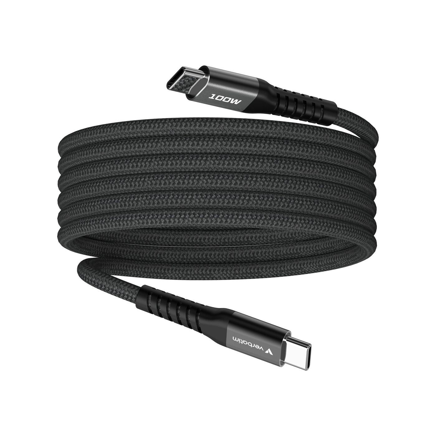 Verbatim USB-C auf USB-C Kabel – USB 2.0 (480 Mbit/s) – 1,2 m – PD 100 W – für iPhone 15/16 und mehr