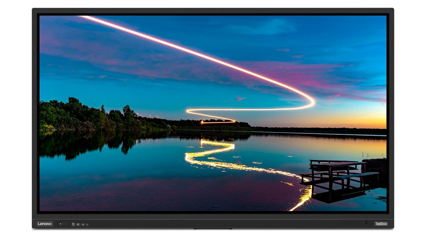 Lenovo ThinkVision T86 – 86" 4K UHD VA 60 Hz – LAN, Lautsprecher, Smart, Touch