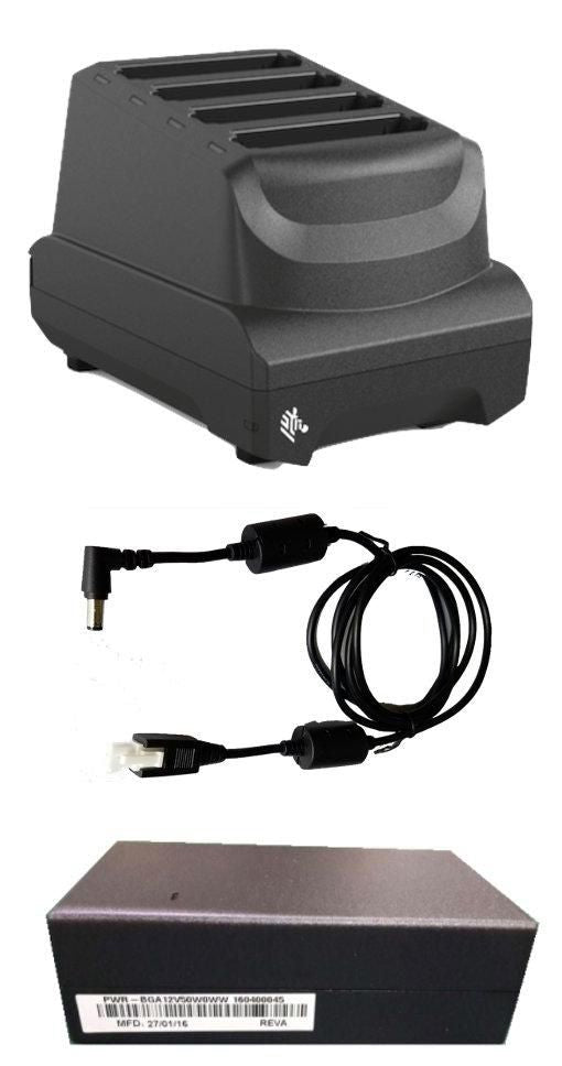 Zebra Ladestation – 4-fach, mit Netzteil – für TC53e, TC58e, TC53e-RFID und andere