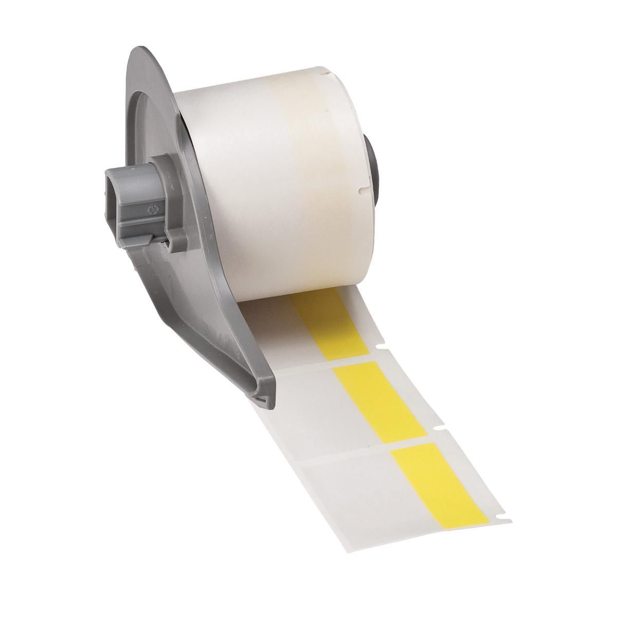 Brady M71-32-427-YL – Etiketten (Rolle) 6 × 38 mm – Vinyl, gelb – 250 Etiketten/Rolle – für BMP71, M710