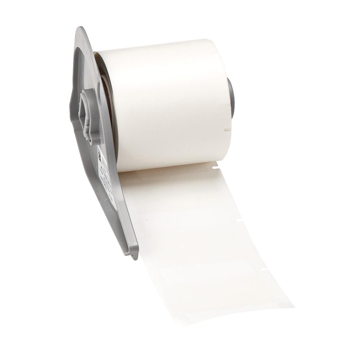 Brady Etiketten (Rolle) 45 × 38 mm – Vinyl, weiss – permanent haftend – Thermotransfer – für BMP71/M710