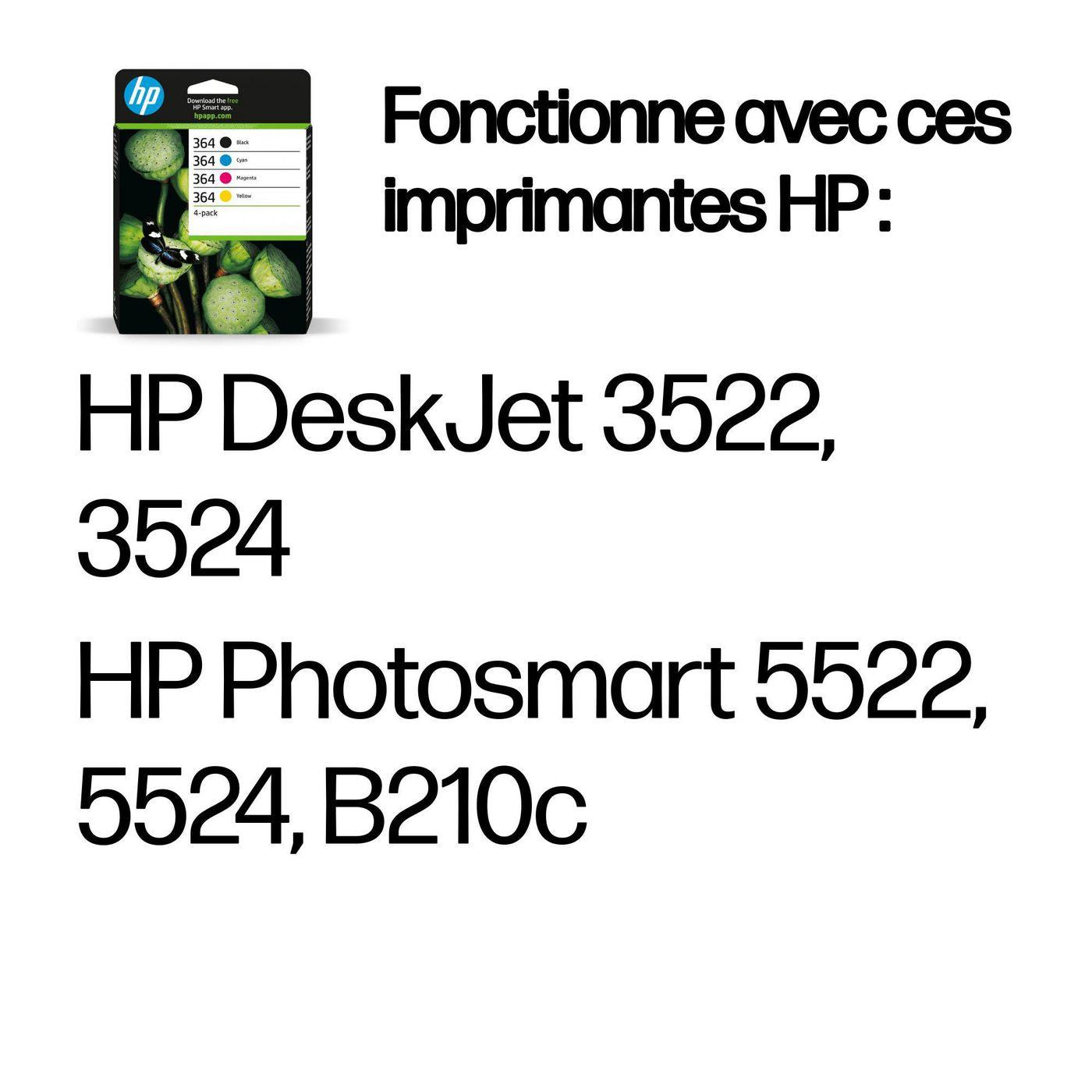 HP Tintenpatronen-Multipack 364, CMYK, 4er-Pack