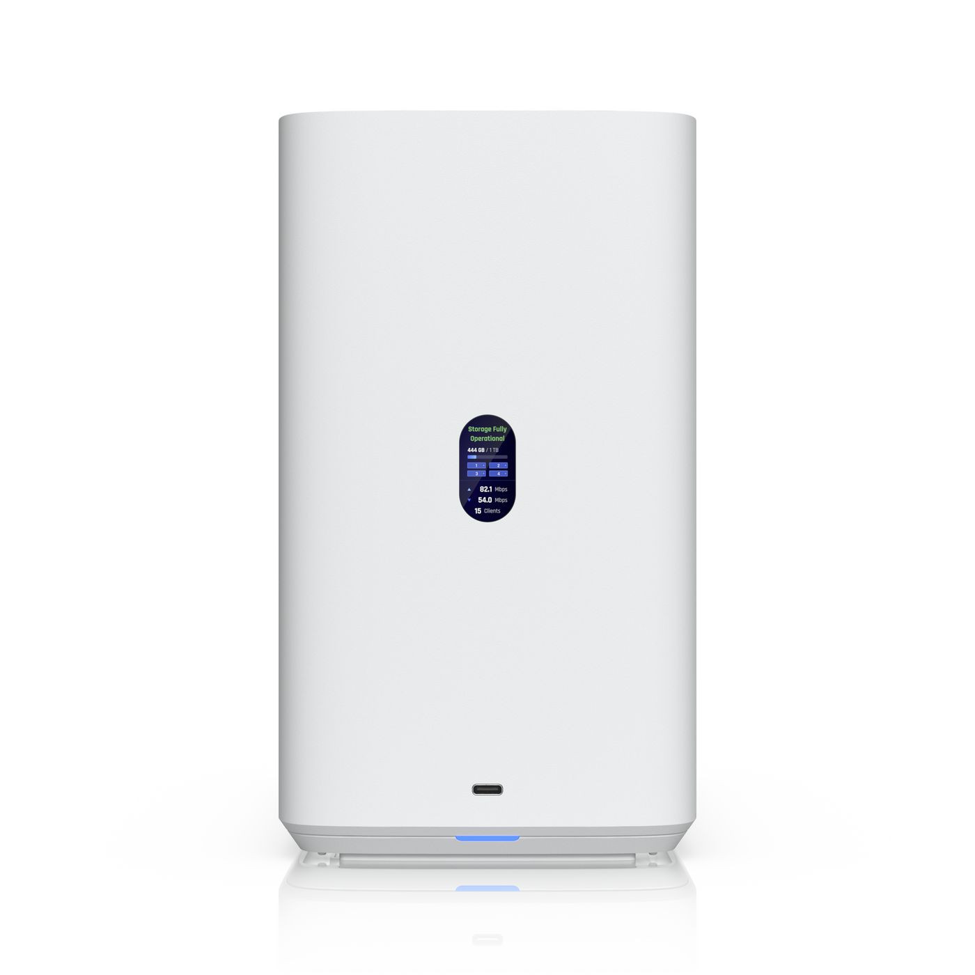 Ubiquiti UniFi Network Attached – 4-Bay Desktop NAS – ARM Cortex-A57, 4 GB RAM, 2,5GbE, für 2,5"/3,5" HDD/SSD