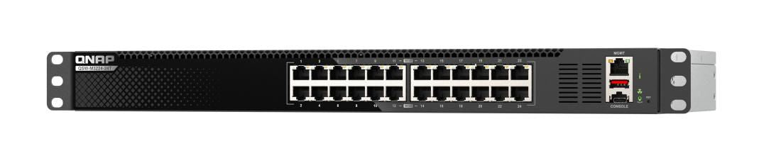 QNAP QSW-M3224-24T – Verwalteter L3 Switch – 24× 10G, 19", 1U