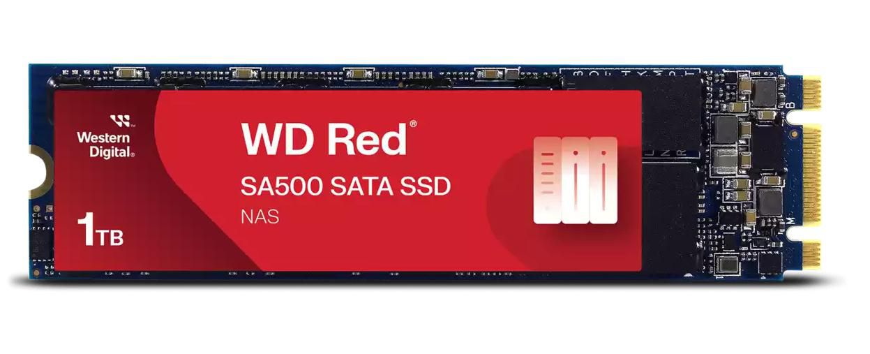 Western Digital Red SA500 1 TB – M.2 2280, SATA 6 Gbit/s, 560/530 MB/s