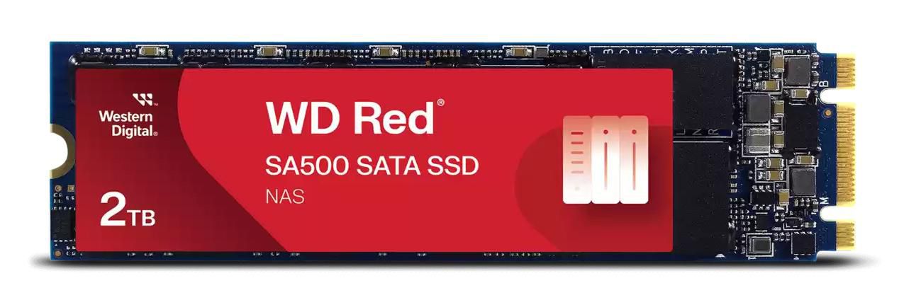 Western Digital Red SA500 2 TB – M.2 2280, SATA 6 Gbit/s, 560/530 MB/s