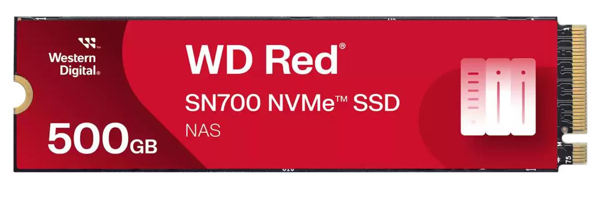 Western Digital WD Red SN700 500 GB – M.2 2280, PCIe 3.0 NVMe, 3430/2600 MB/s, für NAS