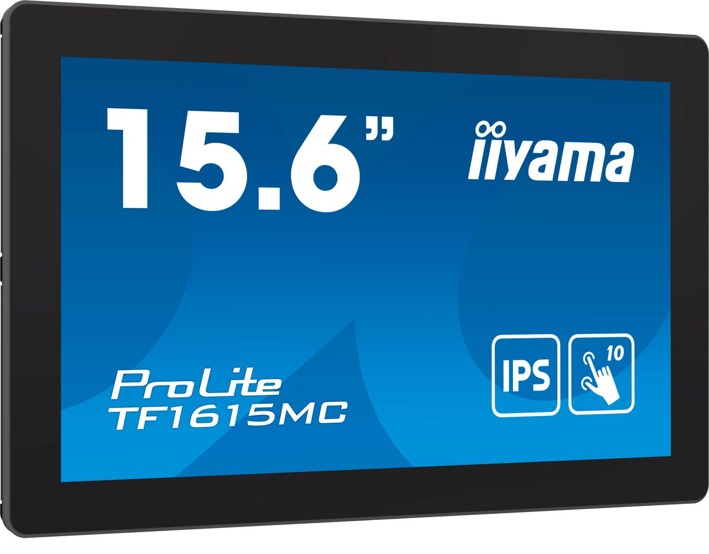 iiyama Portabler Monitor, 15,6", 1920 × 1080 (Full HD), Touch, 405 cd/m², DisplayPort, HDMI, VGA, USB