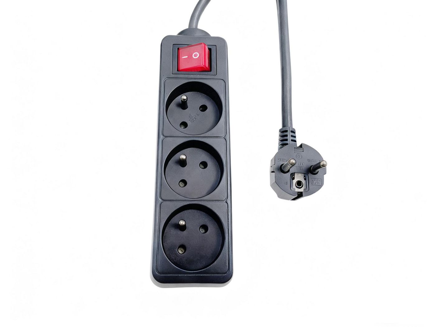 Microconnect Steckdosenleiste – 3× Schuko (CEE 7/7), 1,5 m, mit Schalter, schwarz