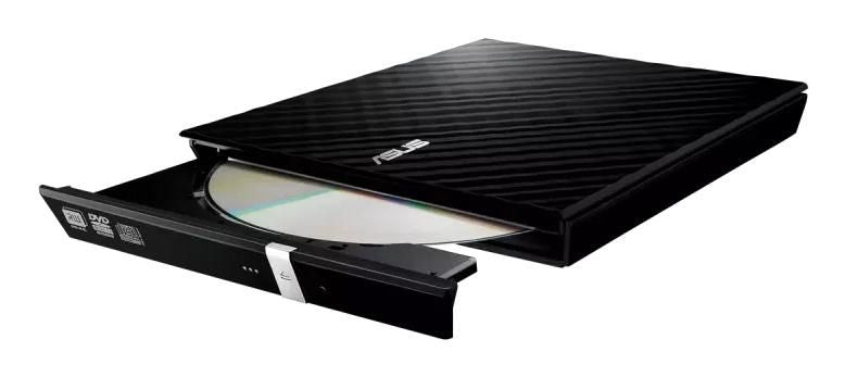 ASUS SDRW-08D2S-U Lite Speichergerät – USB 2.0, Slimline, Schwarz