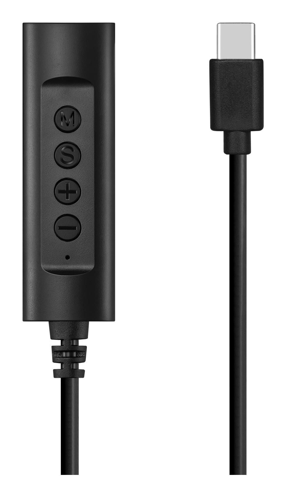 Sandberg 136-73 – Steueradapter – USB-C, 3,5 mm – 1,5 m – Schwarz