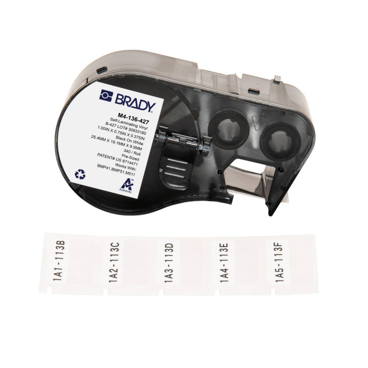 Brady Etiketten (Rolle) – für BMP41/BMP51/BMP53/M511
