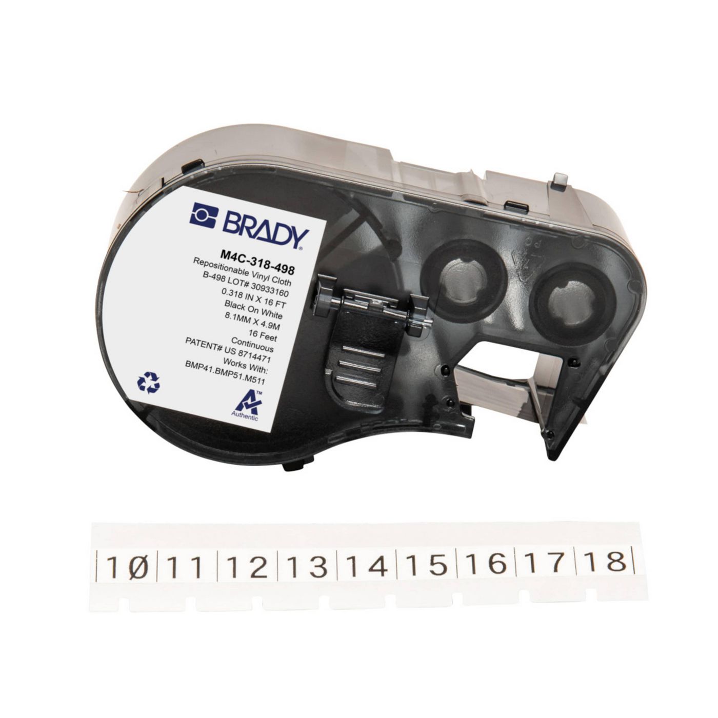 Brady Etiketten (Rolle) – für BMP41/BMP51/BMP53