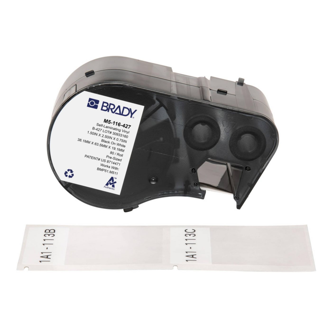 Brady Etiketten (Rolle) – für BMP51/BMP53/M511